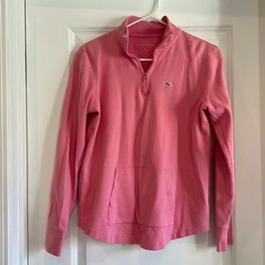 EUC Pink Vineyard Vines Quarter-Zip